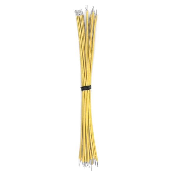Lead Wire, UL1061, 16 AWG, Yellow, 2 ft, 50 PK